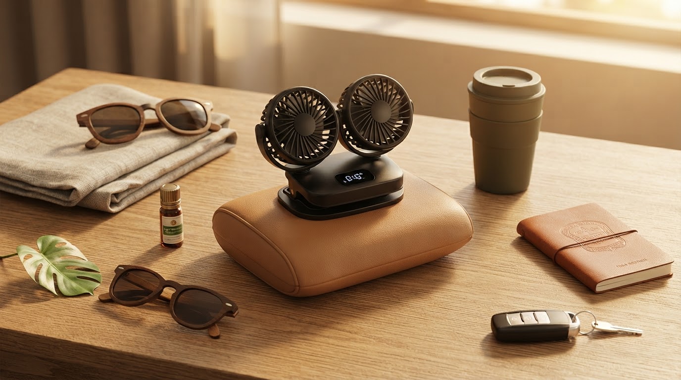 Optimizing Airflow with Dual Head Car Clip-On Fan Units