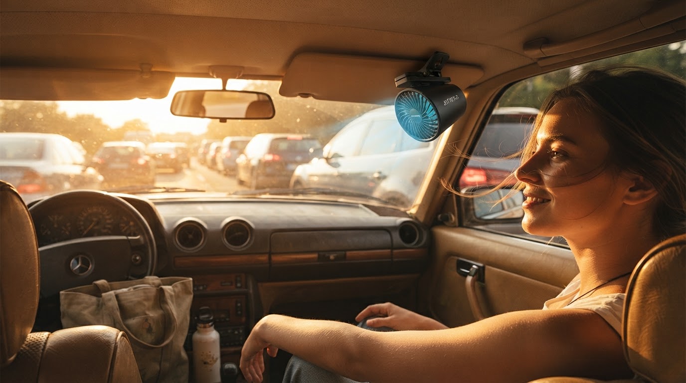 Beat the Heat: Why JOYTUTUS Car Clip-On Fan Solves Broken Vehicle AC