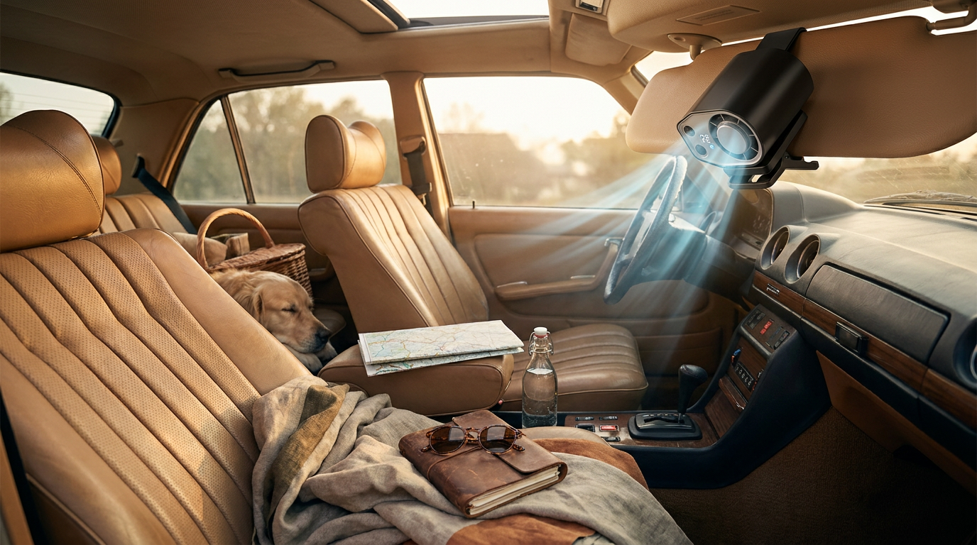 Optimizing Airflow with a Car Clip-On Fan