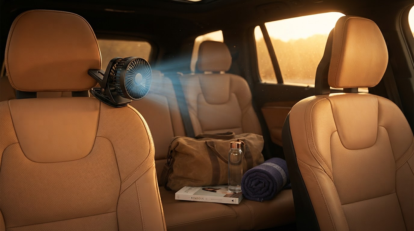 Optimizing Airflow with a Car Clip-On Fan for Rear Seats