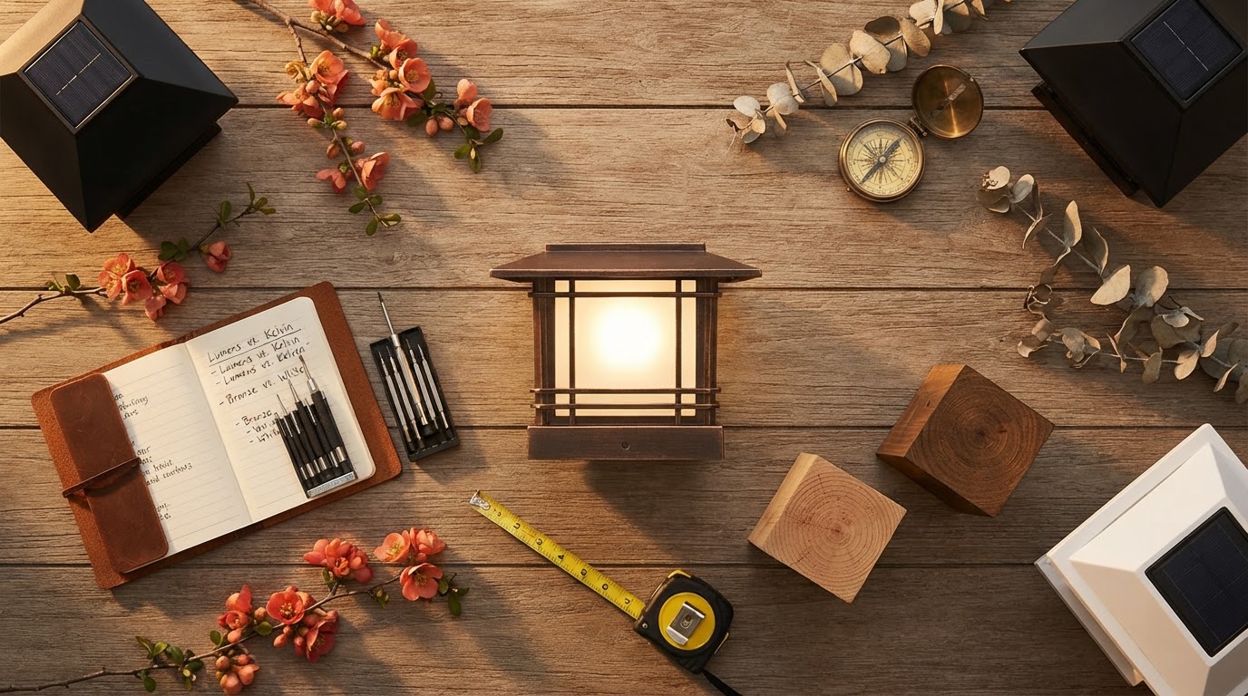 Selecting Solar Post Cap Lights for 4x4 Fence Systems