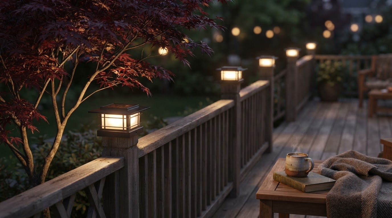 Amazon Drops Price on Solar Post Cap Lights 6-Pack