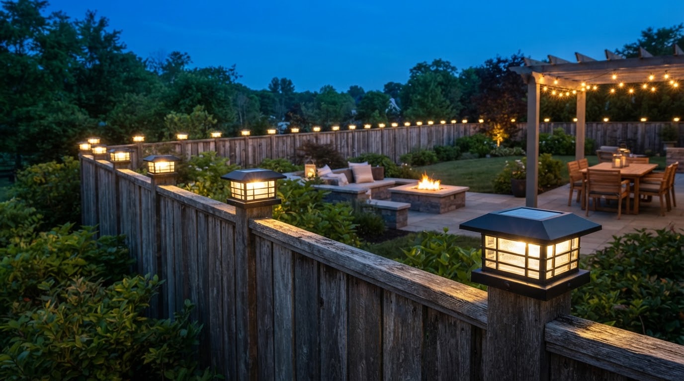 Amazon Drops Prices on 12-Pack Solar Post Cap Lights