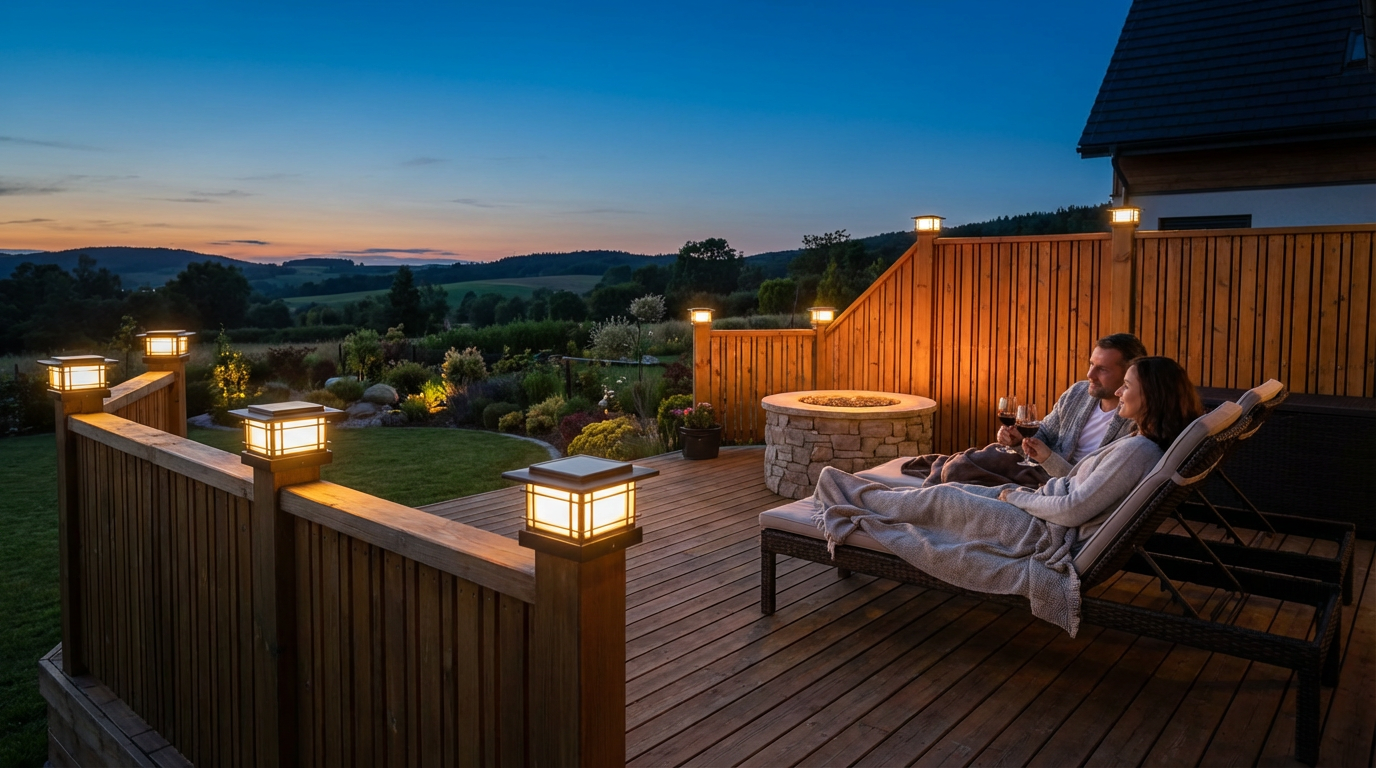 Beyond the Glow: How Solar Post Cap Lights Boost Home Value and Safety