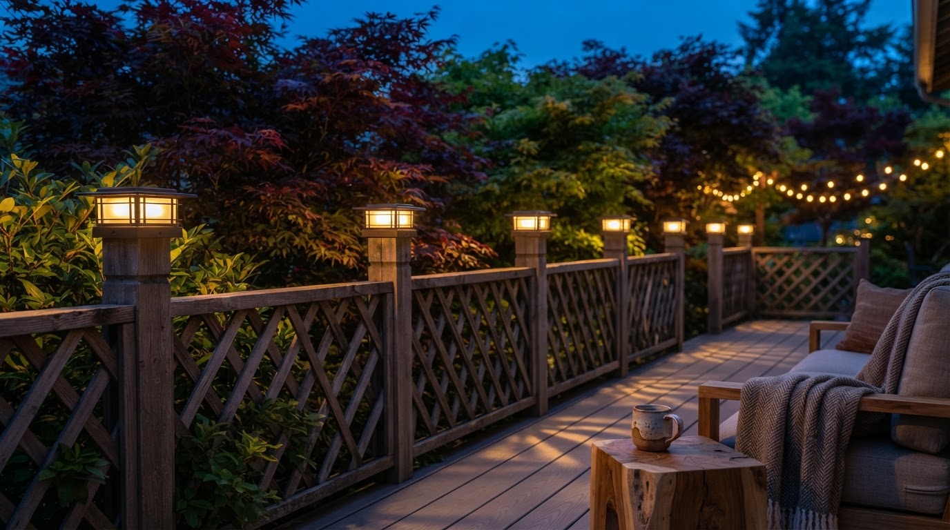 Brightever Solar Post Cap Lights Discounted on Amazon