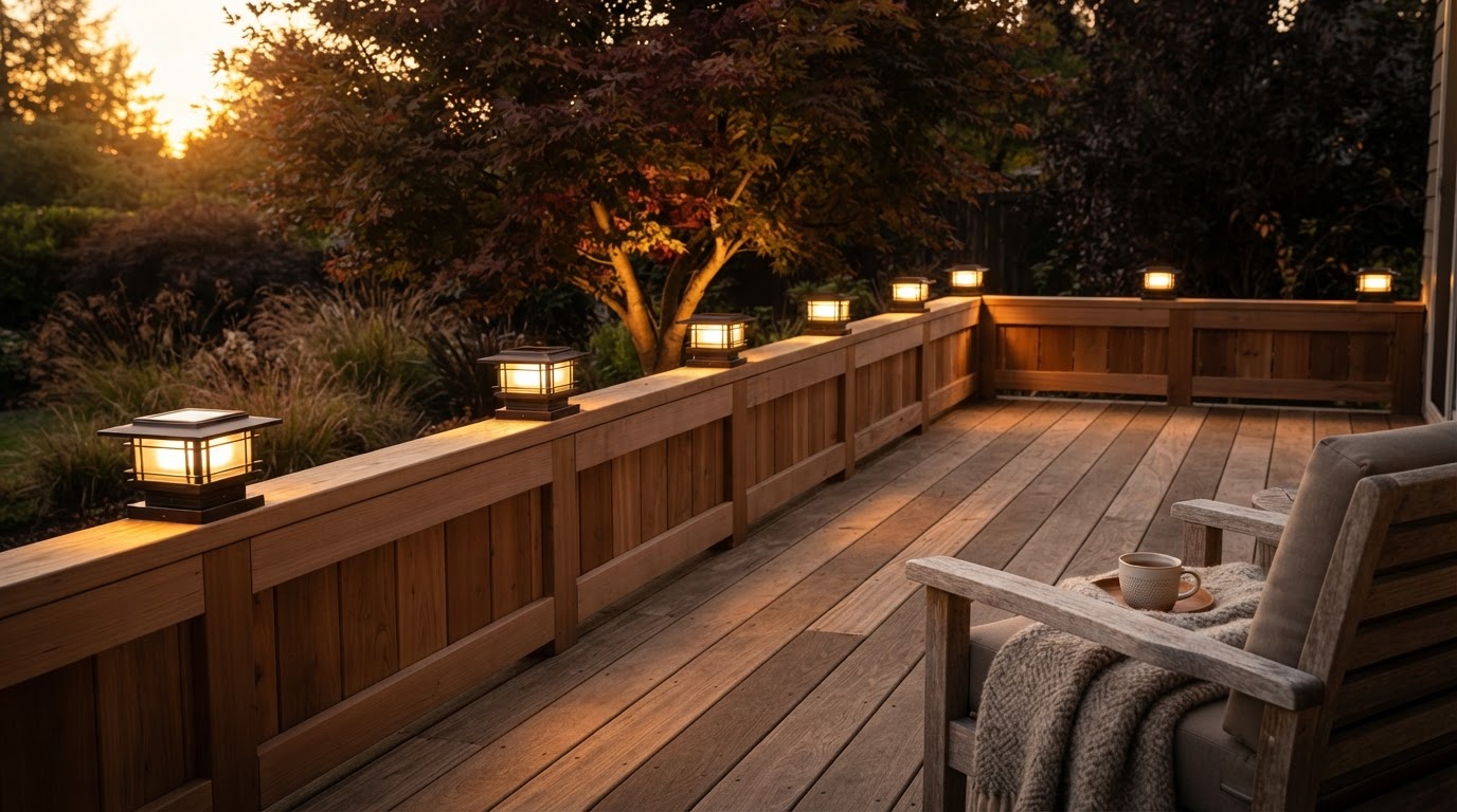 Brightever Solar Post Cap Lights Discounted for Prime