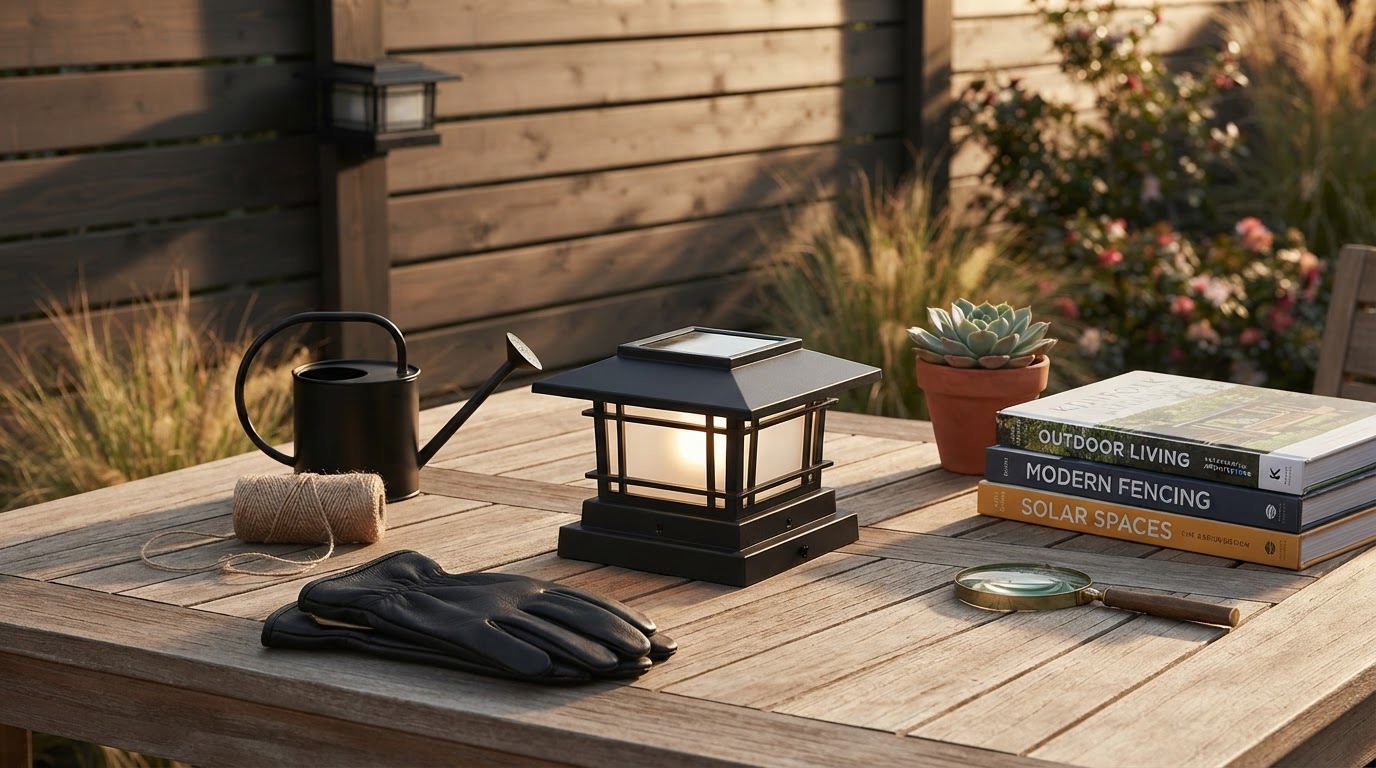 Choosing Black Solar Post Cap Lights for Modern Fencing