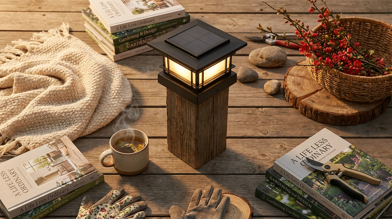 Enhancing Evening Ambiance with Solar Post Cap Lights