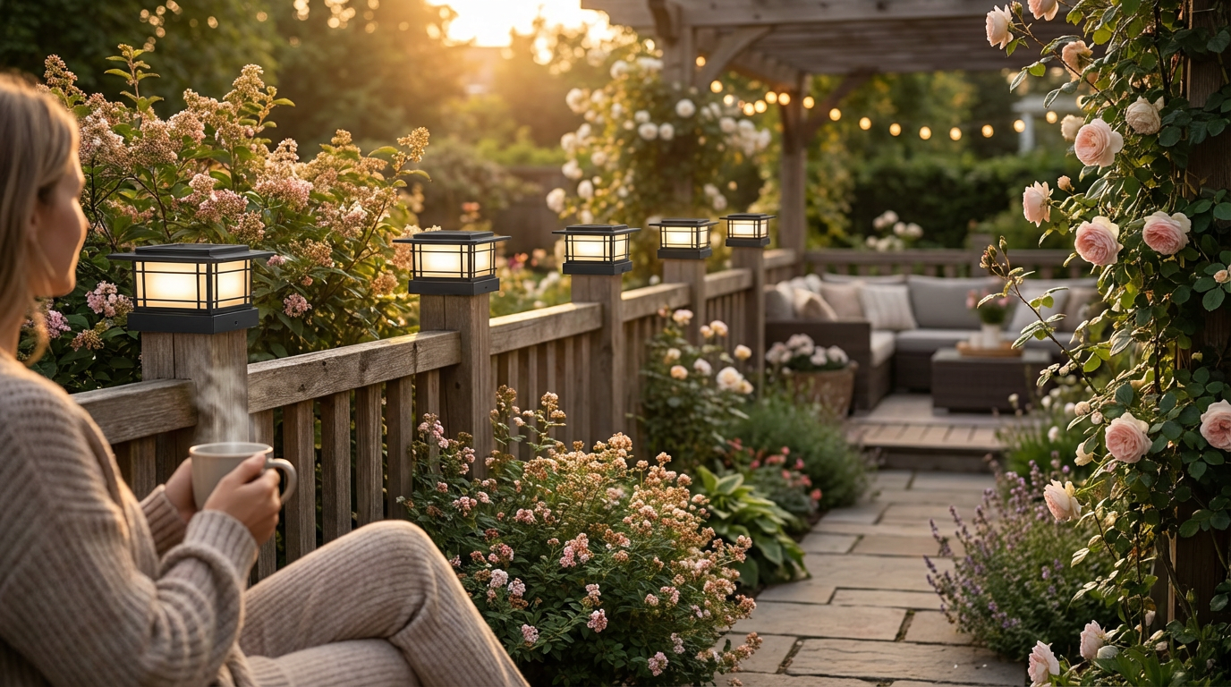 Vintage Solar Post Cap Lights for Classic Curb Appeal