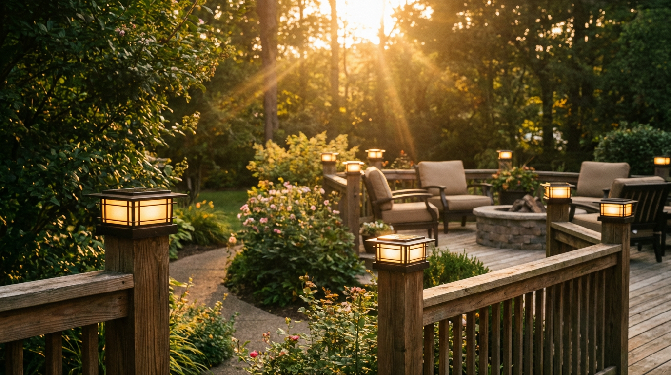 How Solar Post Cap Lights Enhance Your Outdoor Space