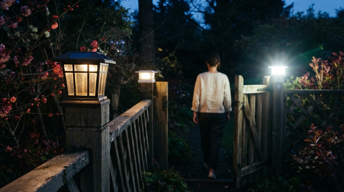 Why use motion sensor Solar Post Cap Lights?