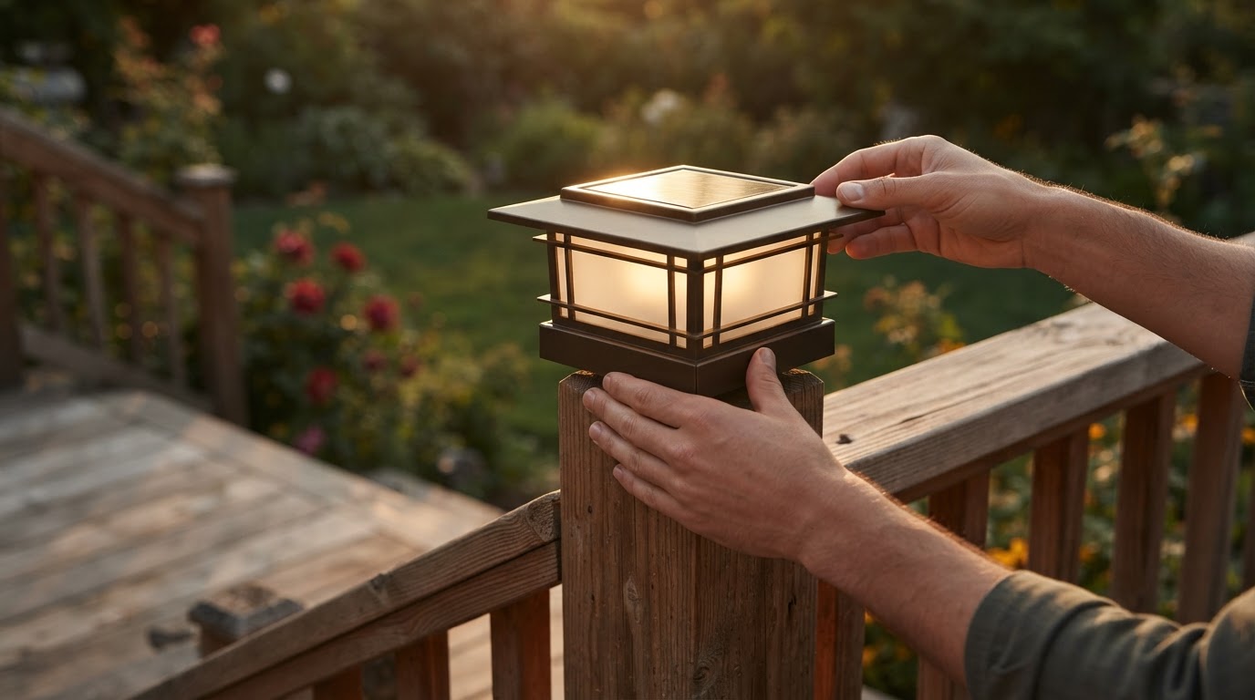 Optimizing Visibility with Solar Post Cap Lights