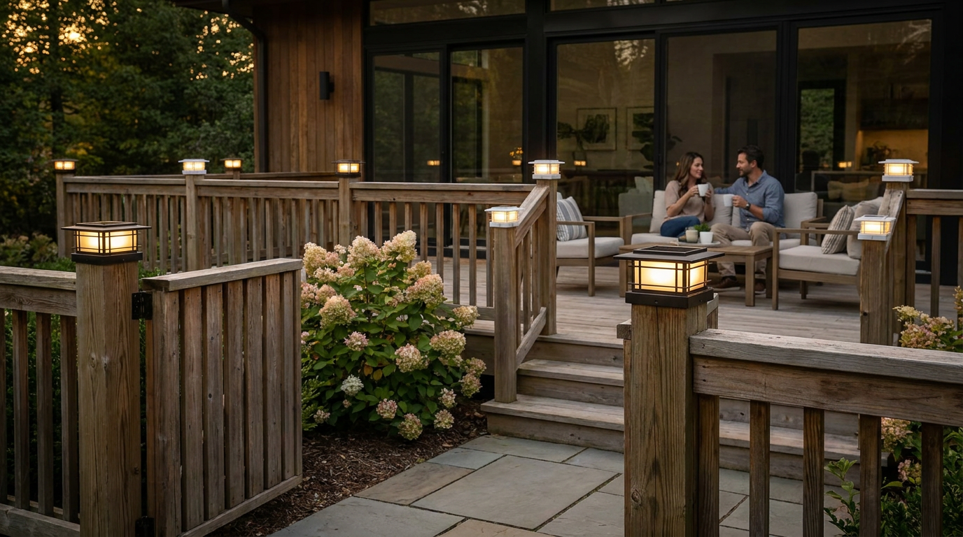 Curb Appeal Guide: Upgrade with Solar Post Cap Lights