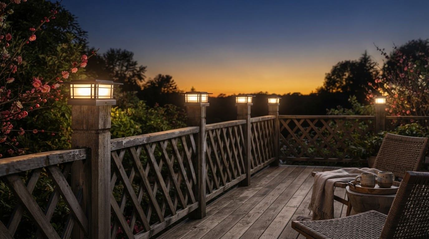 Solar 4x4 Post Cap Lights 6-Pack Drops to $18 at Amazon