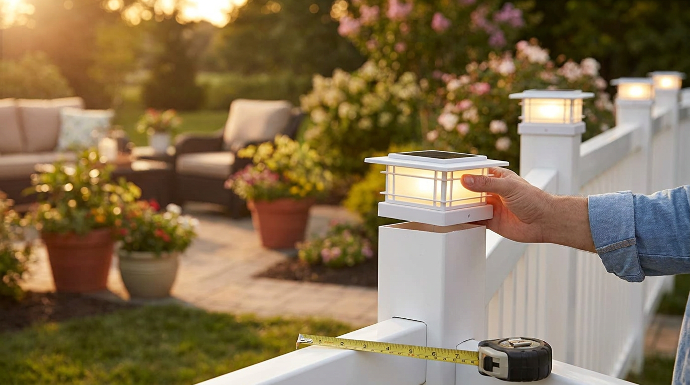 Guide to Solar Post Cap Lights for Vinyl Fencing