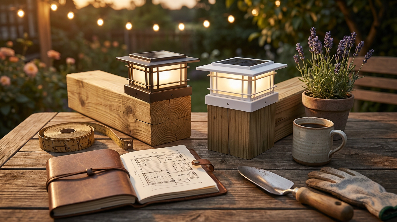 Selecting Solar Post Cap Lights for 5x5 Fence Structures
