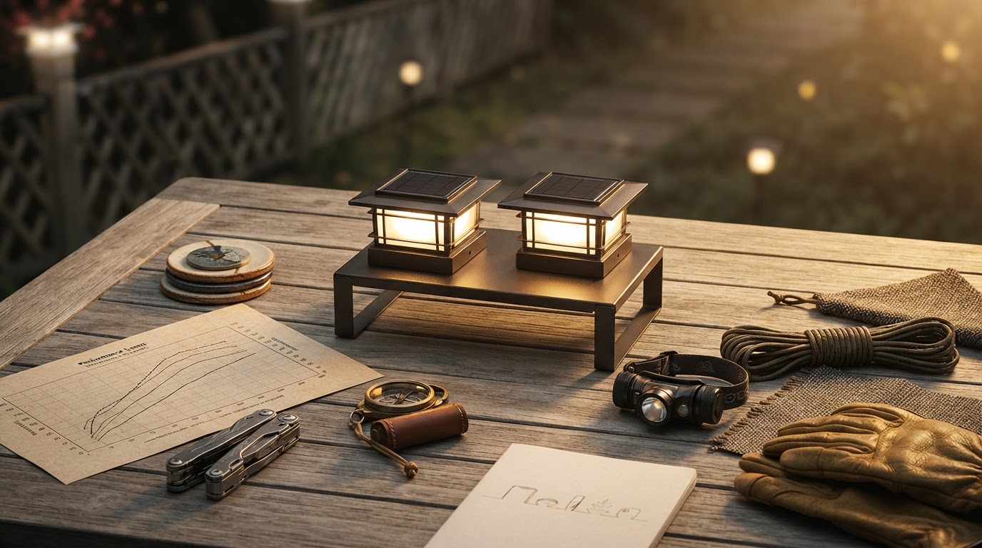 Solar Post Cap Lights for Maximizing Lumens