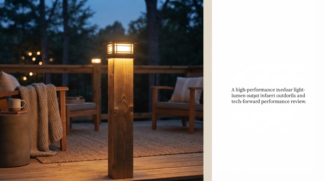 Ultra Bright Tech Solar Post Cap Lights Performance Review