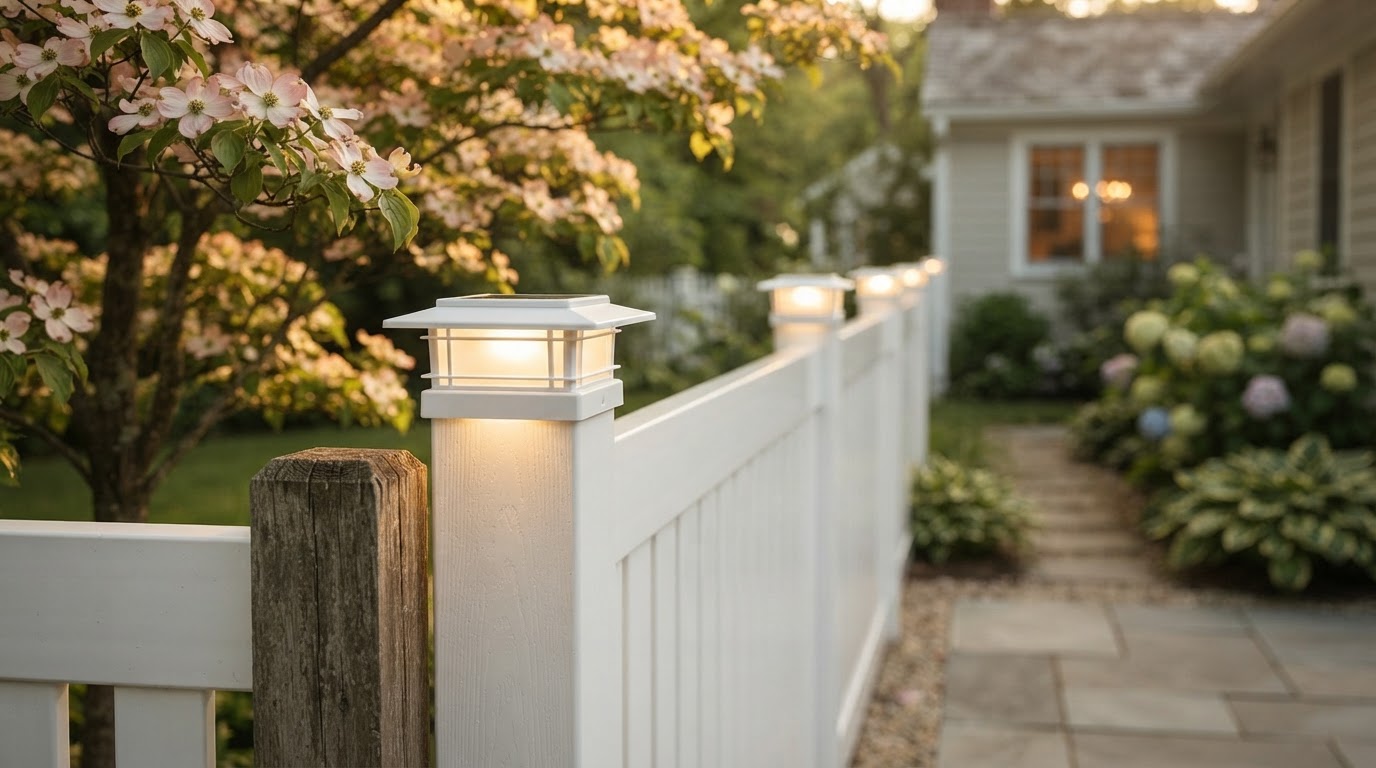 Do vinyl fence solar post caps fit standard PVC posts?