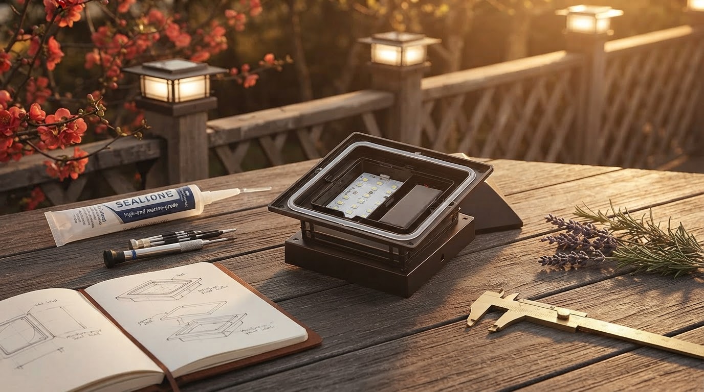 Waterproof Solar Post Cap Lights for Deck Durability