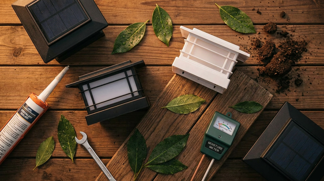Weatherproofing Solar Post Cap Lights for Perimeter Security