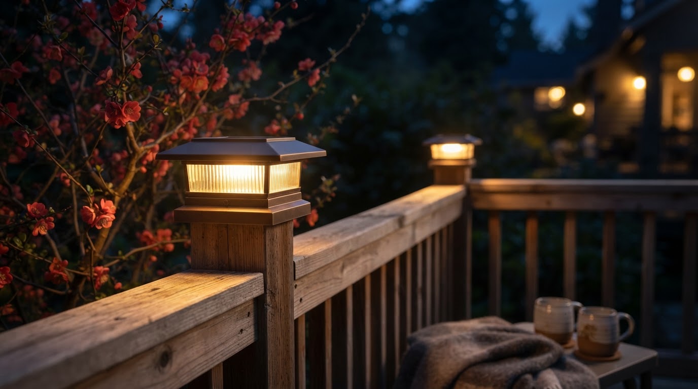 Why should I choose deck post lights solar powered?
