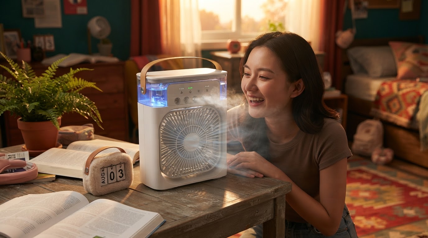 3-In-1 Air Cooler Setup for Small Dorm Rooms