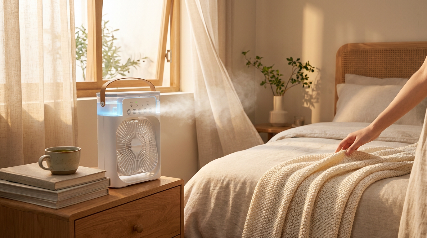 Using the 3-In-1 Air Cooler Safely in Your Bedroom
