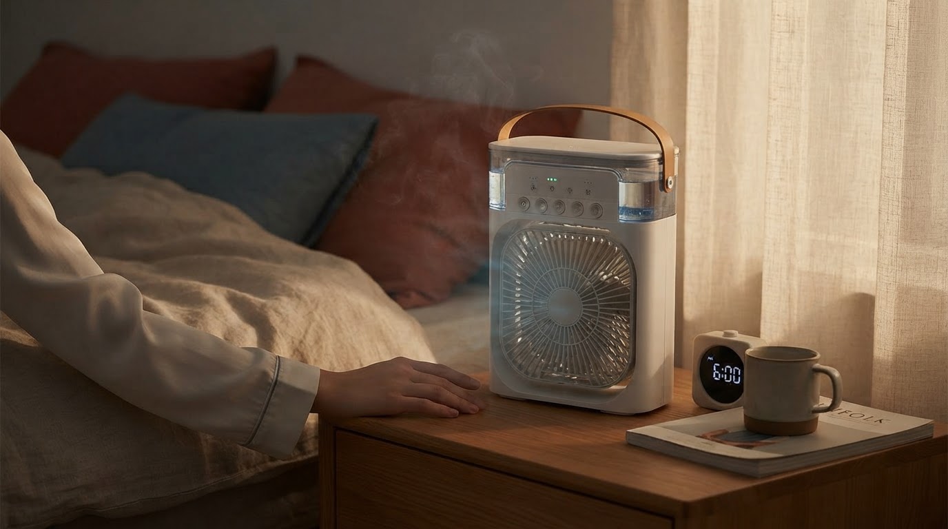 Is the 3-In-1 Air Cooler quiet enough for sleeping?