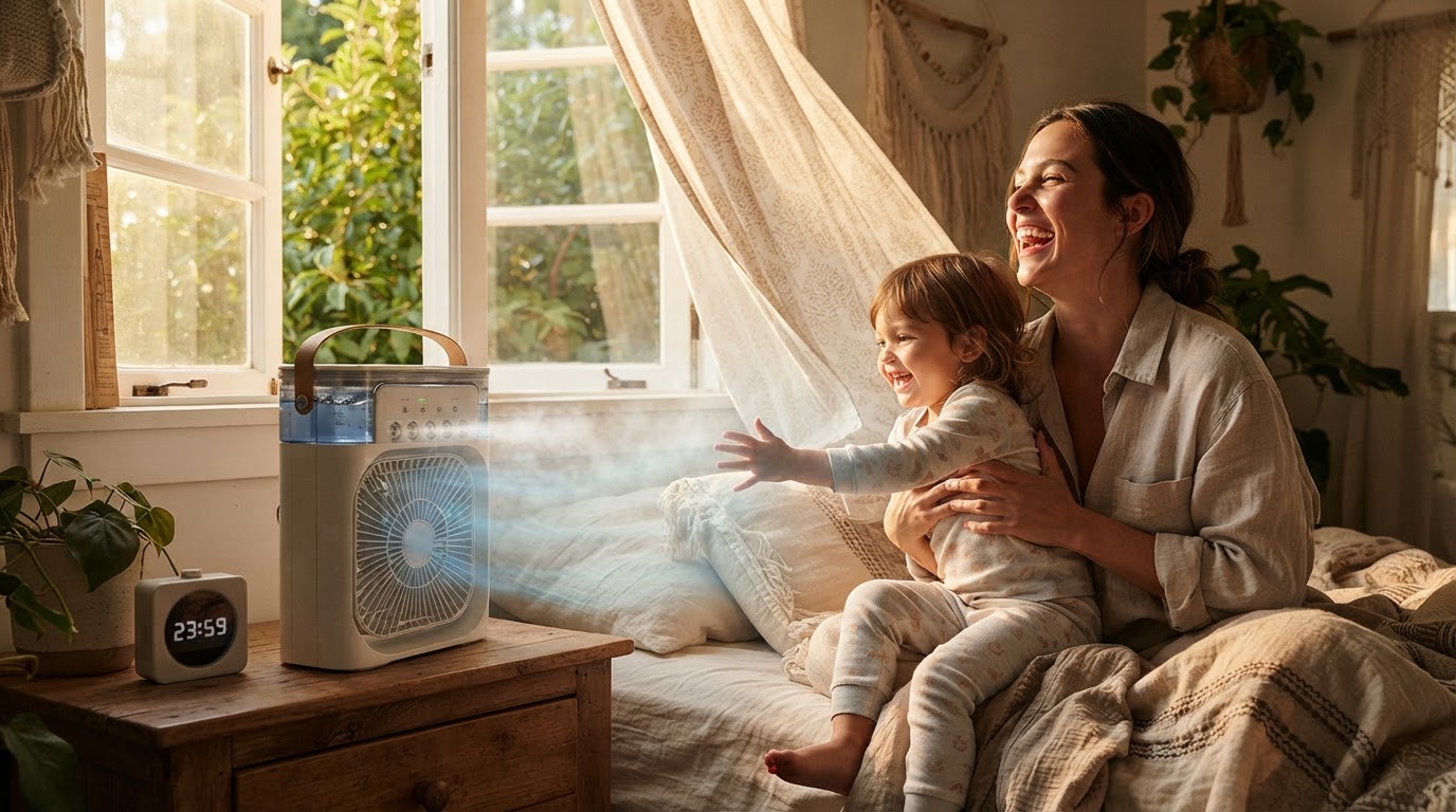How do I use a 3-In-1 Air Cooler in a bedroom?