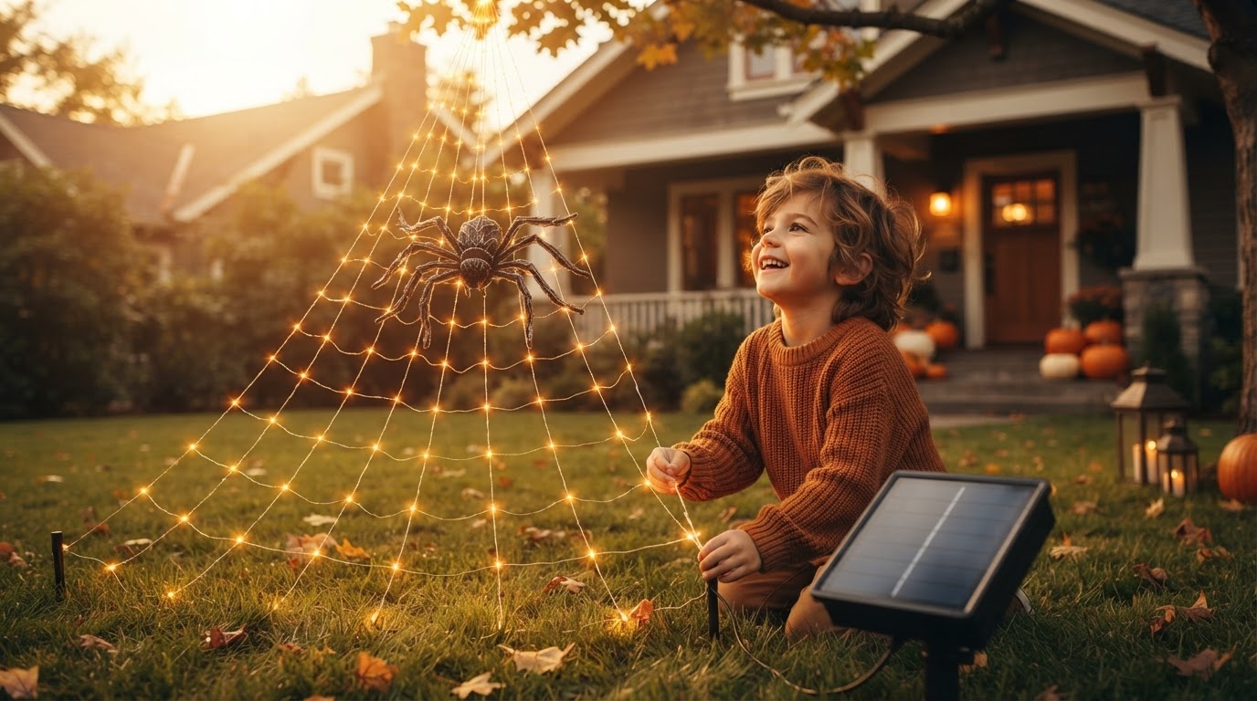 Optimizing Solar Spider Web Performance for Outdoor Spaces