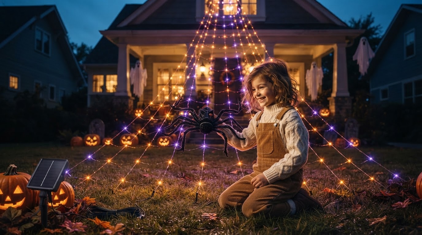 5-Step Setup for Solar Spider Web Outdoor Displays