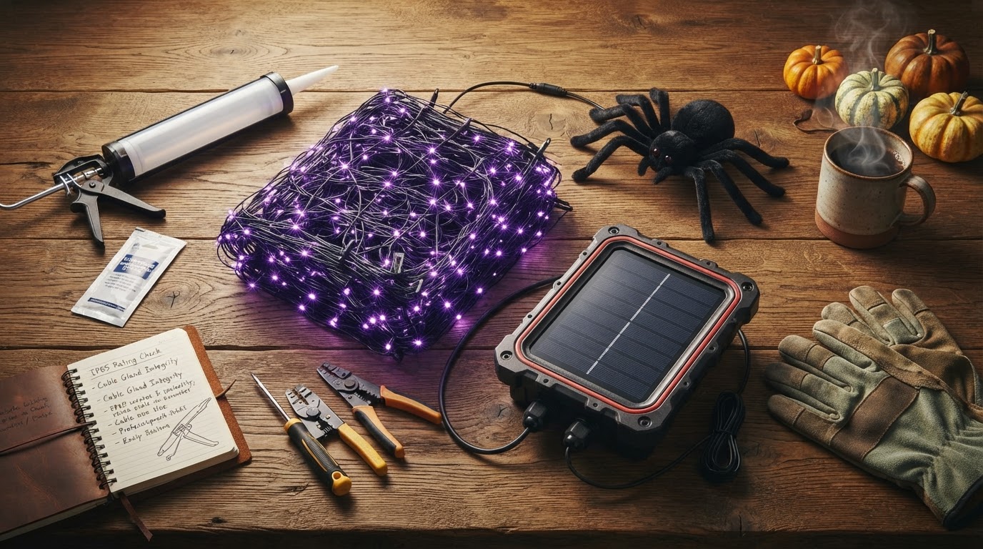 Protecting Solar Spider Web Displays from Severe Weather