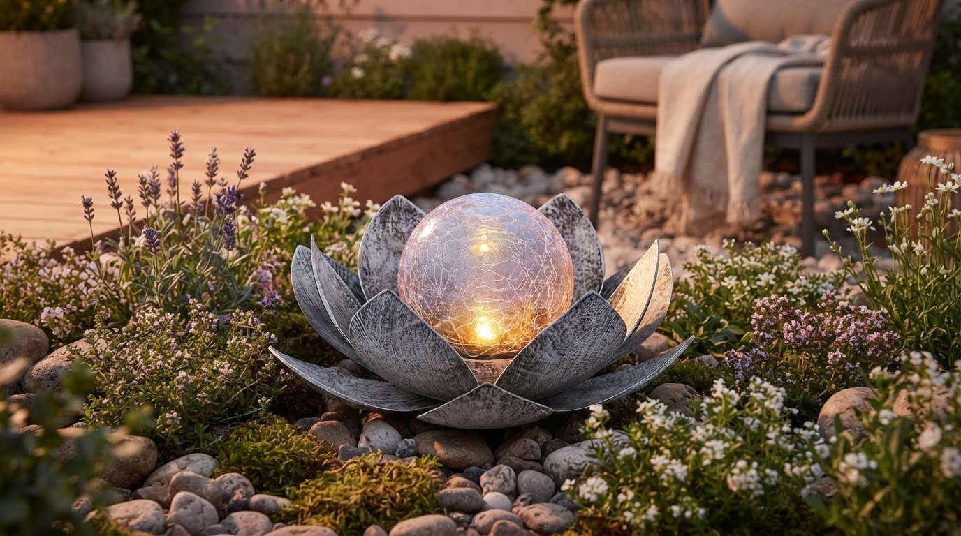 How do color changing Solar Lotus Light cycles function?