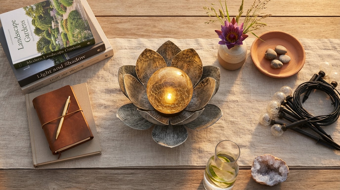 Atmospheric Depth With Solar Lotus Light Color Transitions