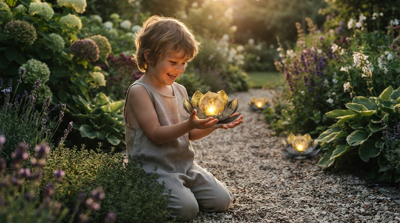Maintaining Solar Lotus Light Balance in Garden Scapes
