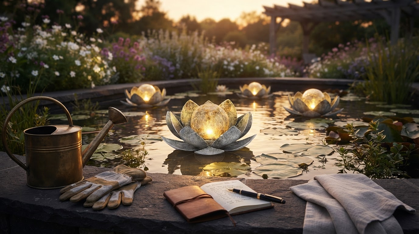 Maintaining Solar Lotus Light Resilience in Water
