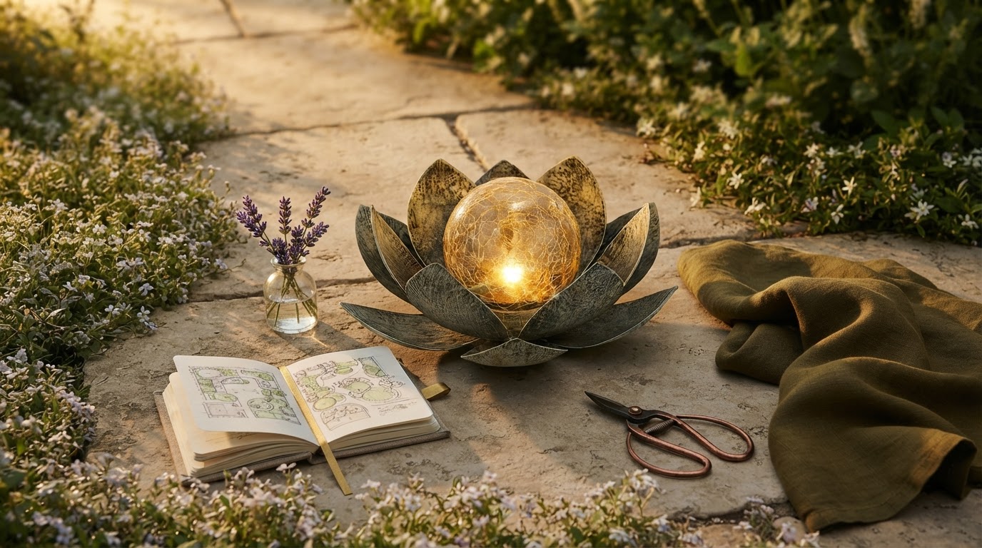 Enhancing Garden Ambience with Solar Lotus Light