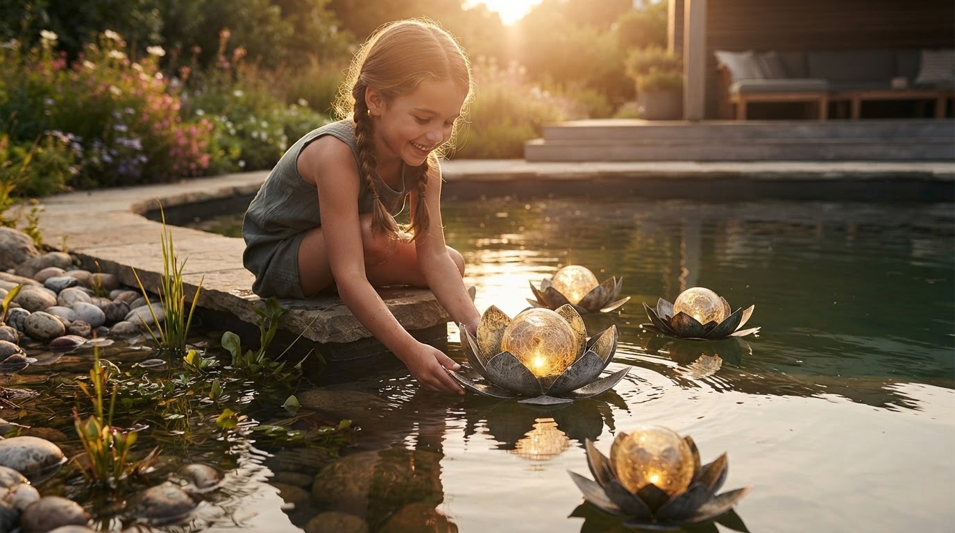 5 Steps to Positioning Solar Lotus Light Floating Flowers