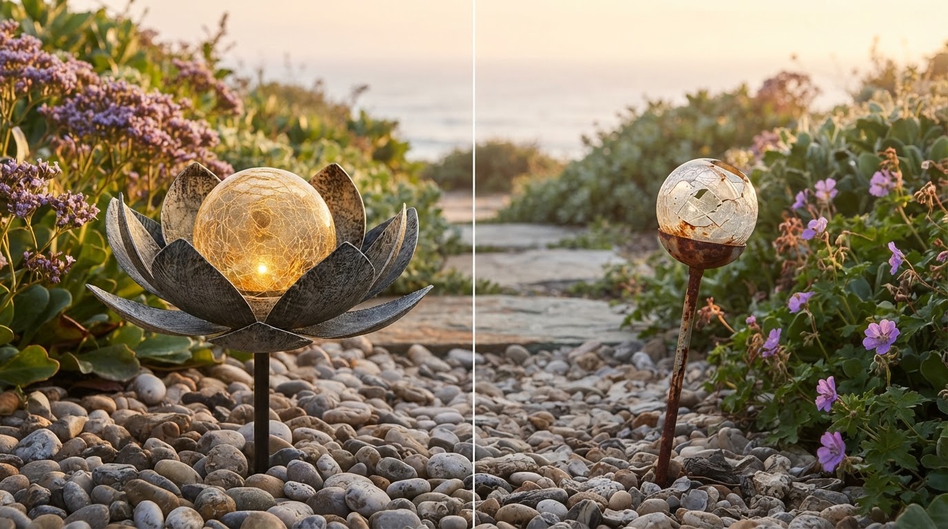 Solar Lotus Light Metal Stake Durability Test