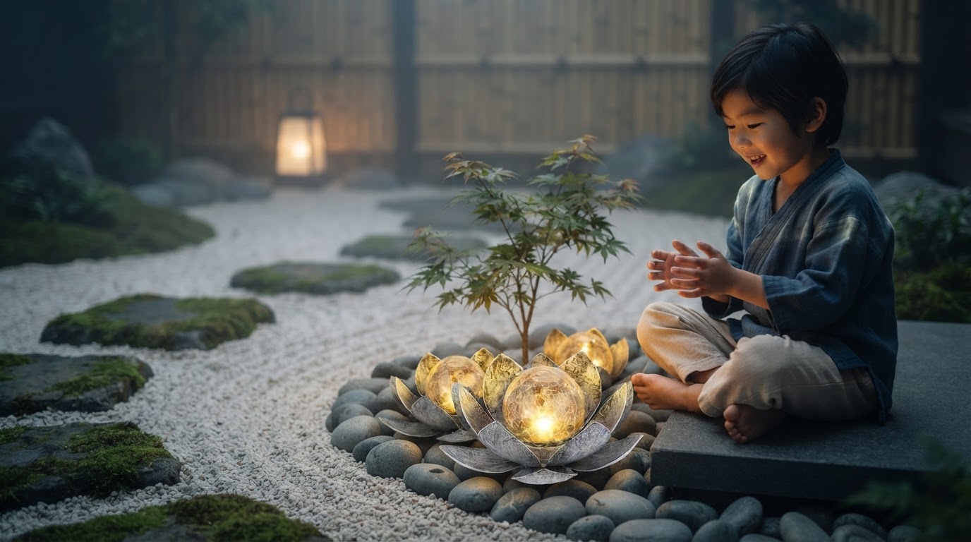 Designing a Zen Garden with Solar Lotus Light Fixtures