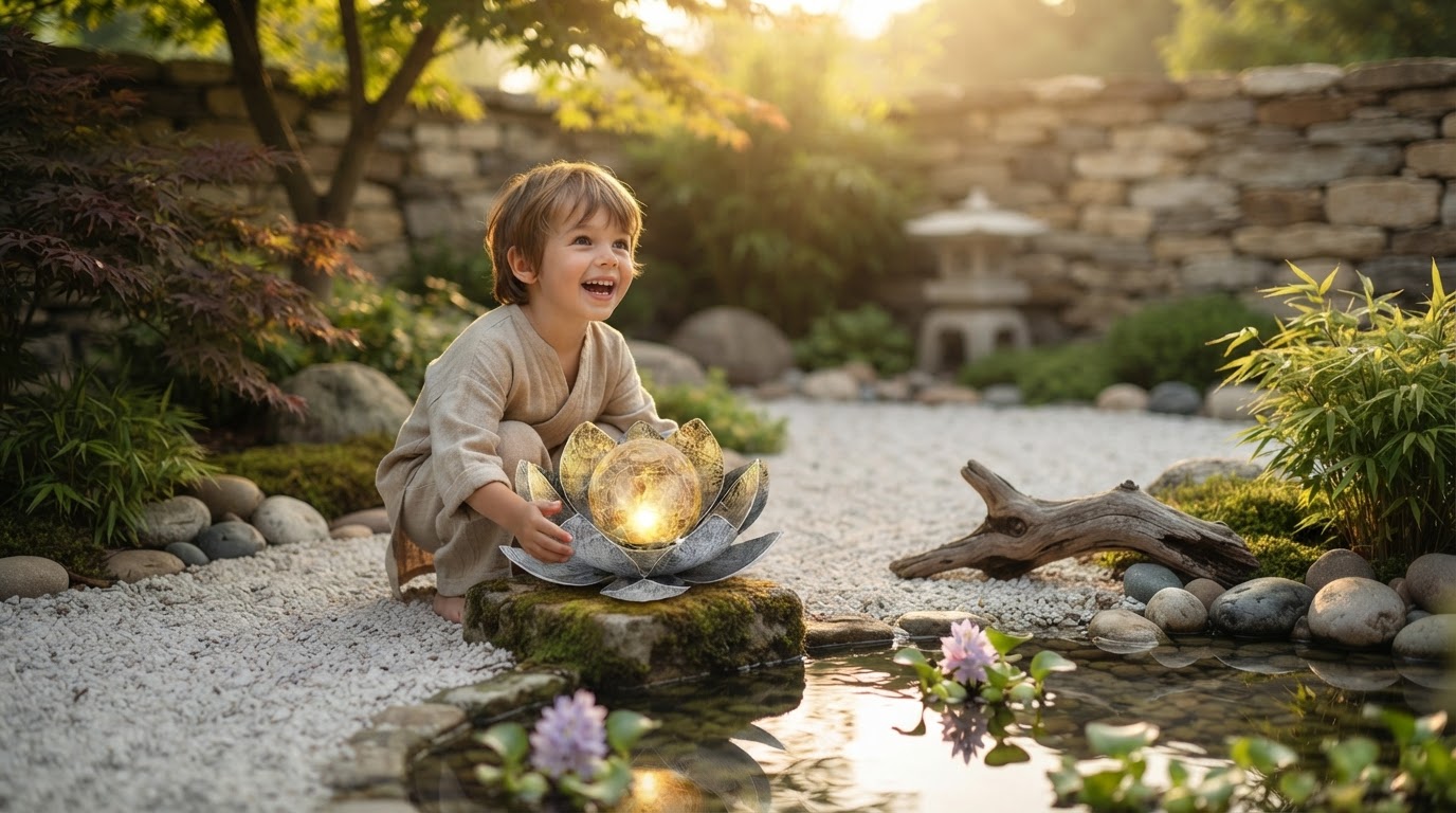 5-Step Zen Garden Integration for Solar Lotus Light