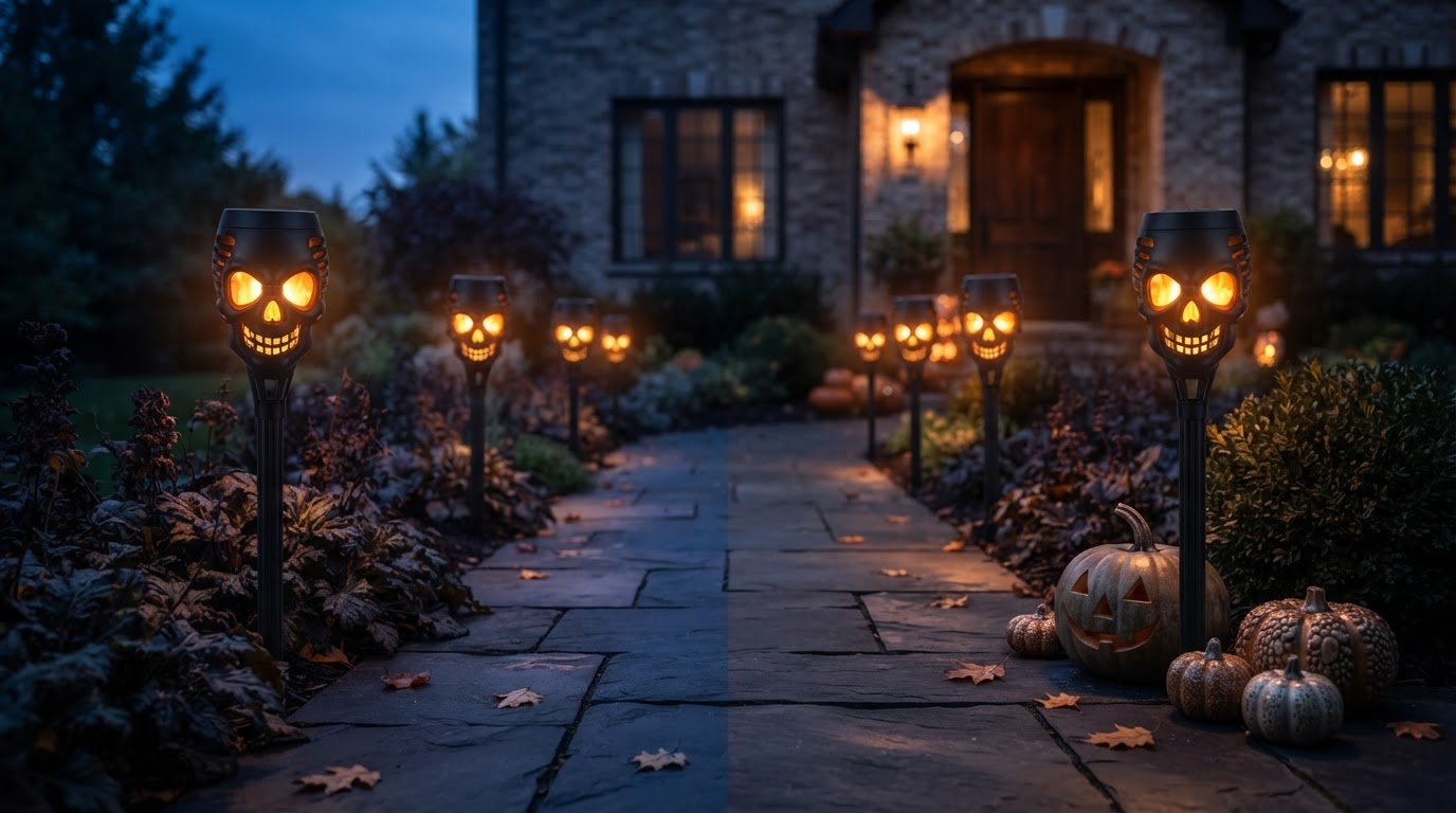 Choosing Solar Skull Torch Lights for Spooky Gardens