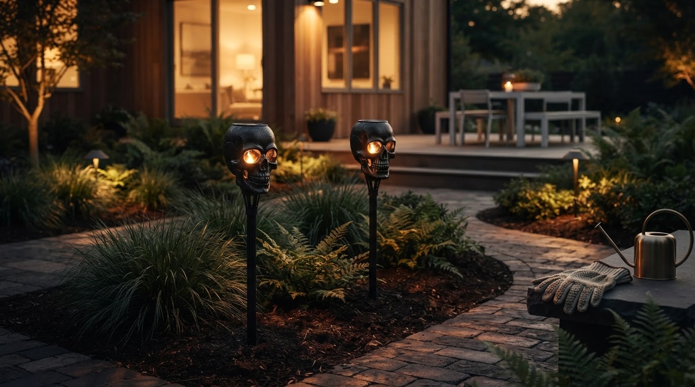 Enhancing Atmosphere with Solar Skull Torch Lights