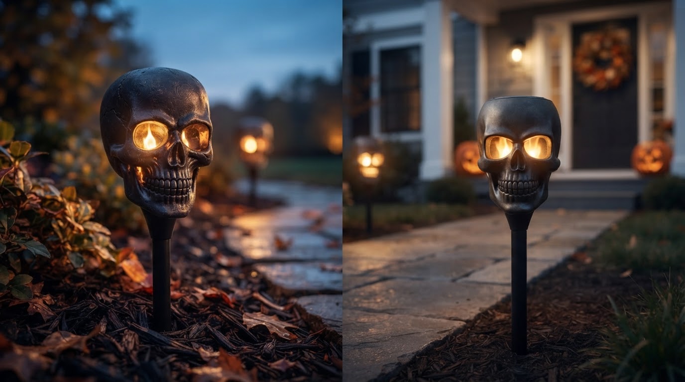 Evaluating Solar Skull Torch Lights for Path Safety