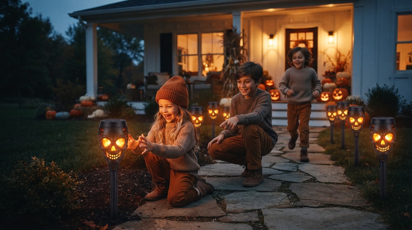 A 5-Step Setup for Outdoor Halloween Skull Lighting