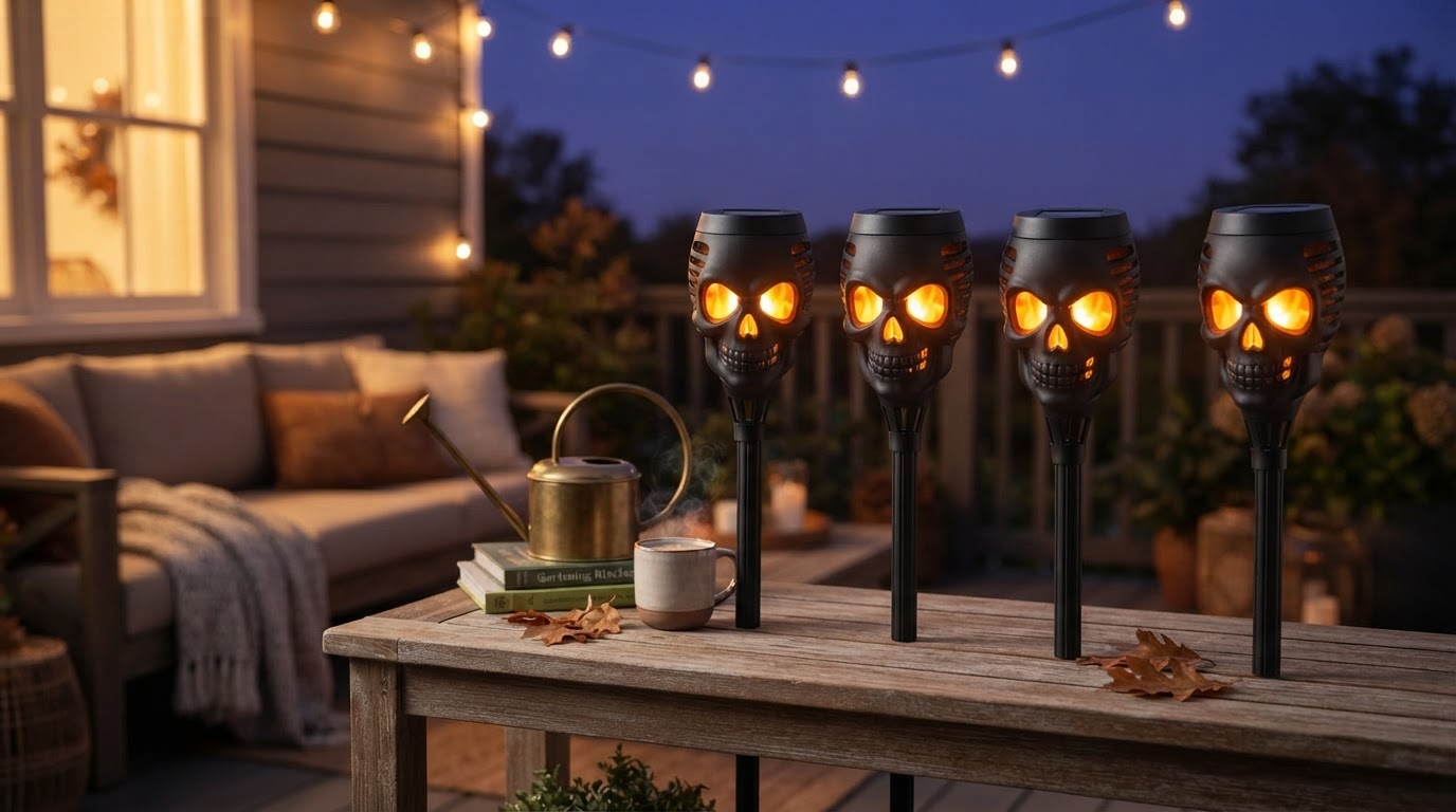 Solar Skull Torch Lights: Analyzing Skeleton Arm Stakes