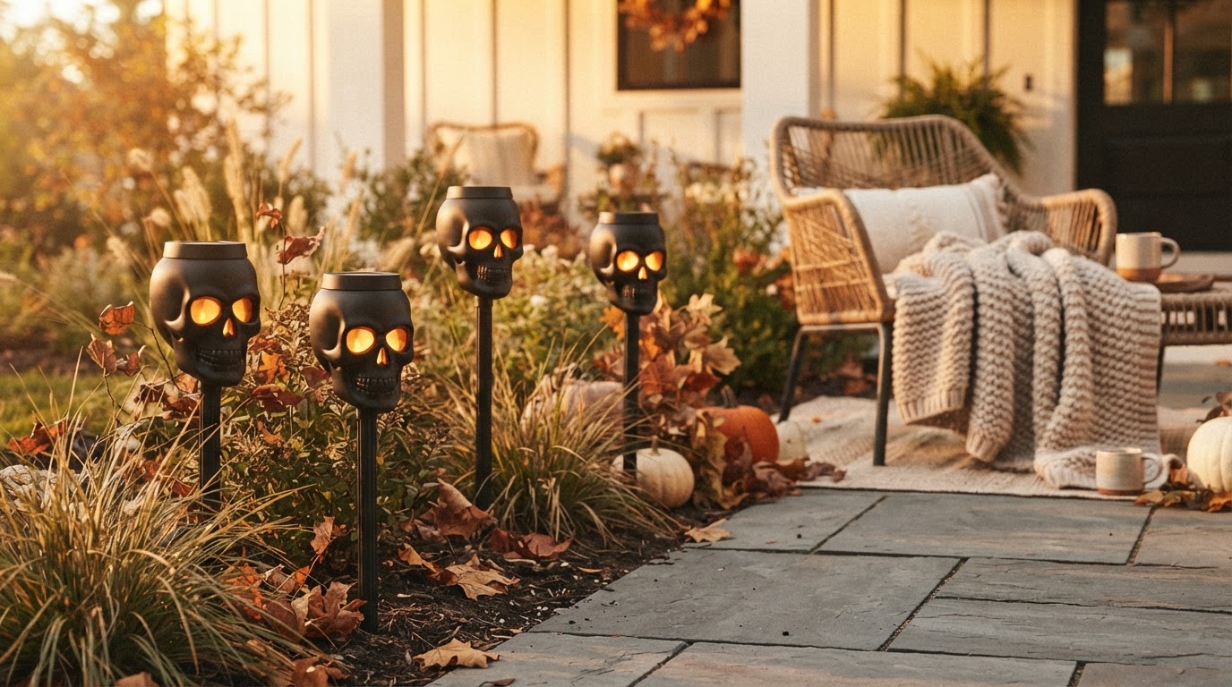 Solar Skull Torch Lights: Rethinking Creepy Tiki Torches