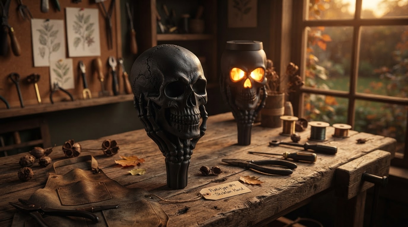 Solar Skull Torch Lights: Exploring Skeleton Hand Designs