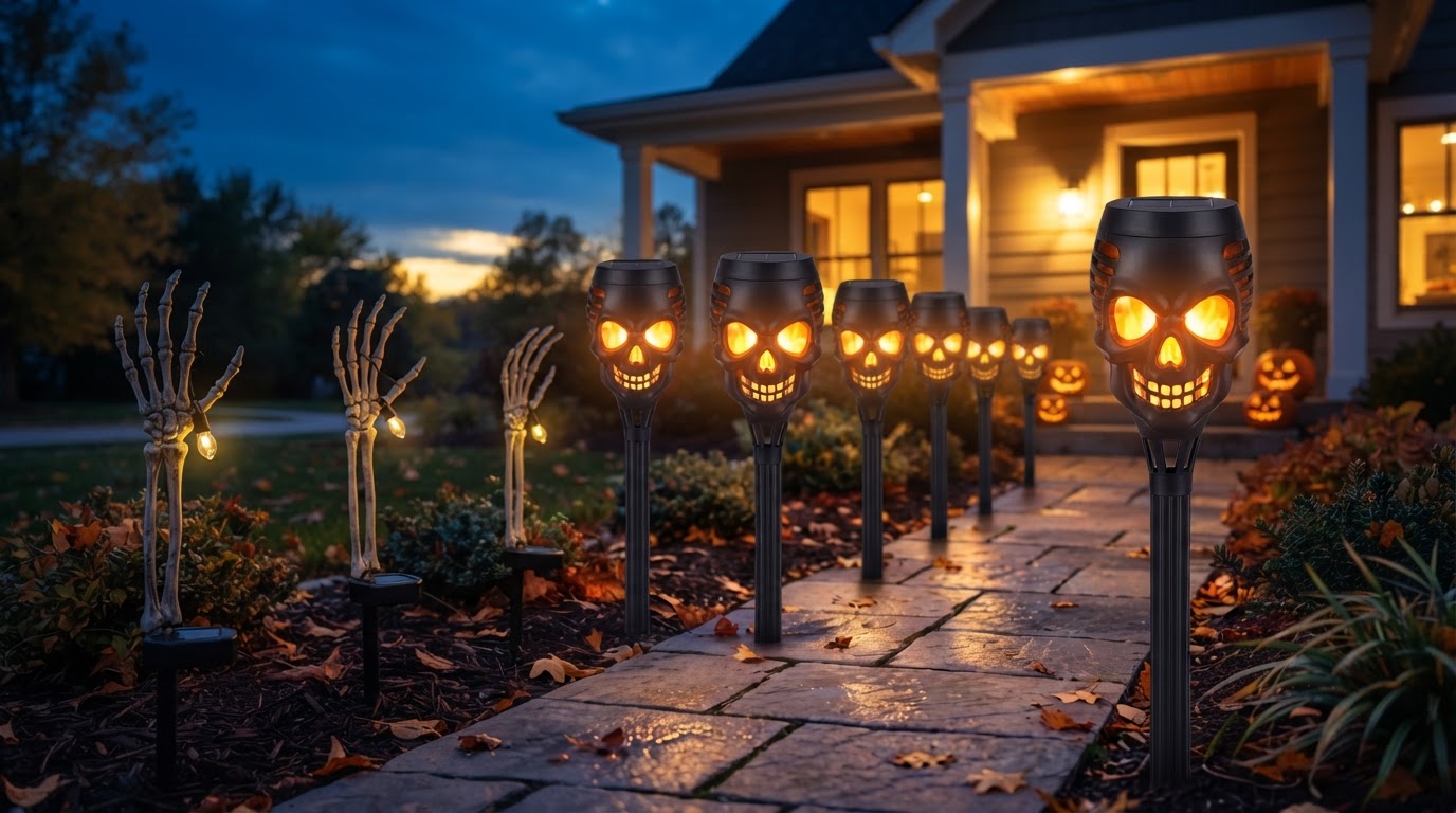 Do Solar Skull Torch Lights outperform skeleton arm stakes?